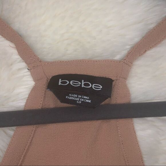 Sz Small Pink Nude Halter Top with Sequins/Stripes - Picture 14 of 15